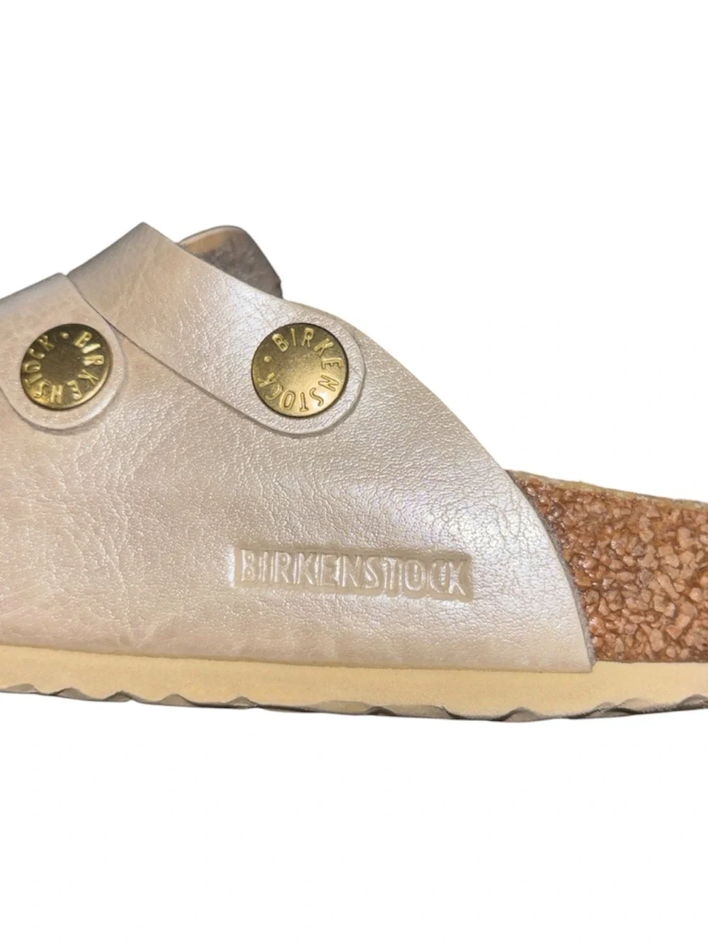 Birkenstock Kay Clog Color Pale Gold Metallic Shimmer